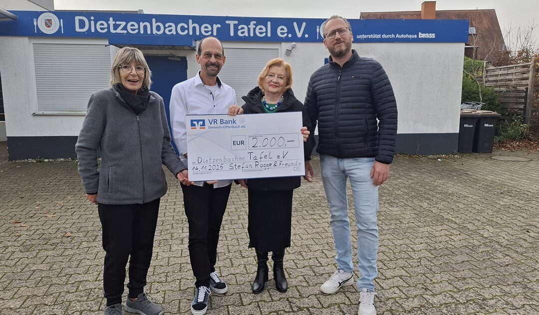 Spende für Dietzenbacher Tafel